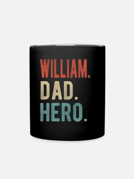 William Dad Hero - Full Colour Mug - black