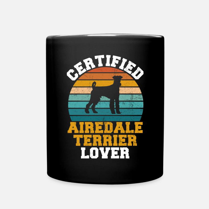Airedale Terrier Gifts - Tasse einfarbig - Schwarz