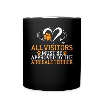 Airedale Terrier Gifts - Tasse einfarbig - Schwarz - Vorne