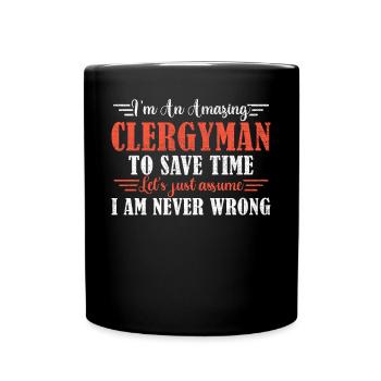 Awesome Clergyman - Full Colour Mug - black - Front