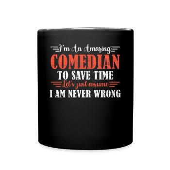 Awesome Comedian - Full Colour Mug - black - Front