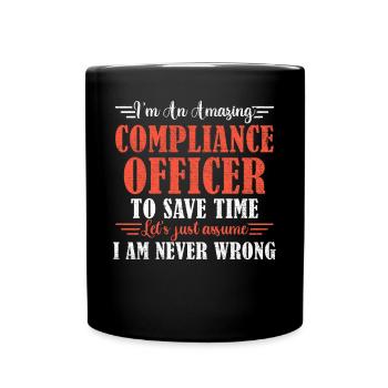 Responsable de la conformité génial - Mug uni - noir - Devant