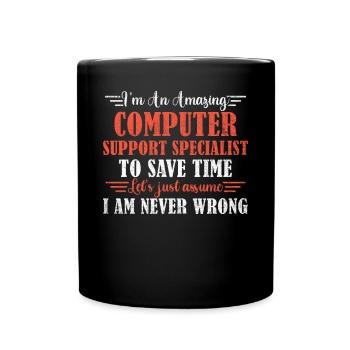 Spécialiste de l’assistance informatique génial - Mug uni - noir - Devant