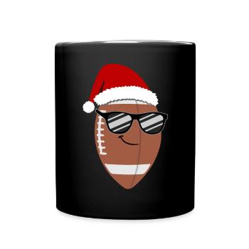 Football Cool Holiday Style Sunglasses - Full Colour Mug - black - Front
