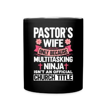 Pasteur Femme Jésus Appréciation de l’Église Chrétienne - Mug uni - noir - Devant