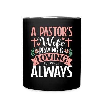 Pasteur Femme Jésus Appréciation de l’Église Chrétienne - Mug uni - noir - Devant