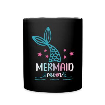 Escouade de fête d’anniversaire pour sirène - Mug uni - noir - Devant