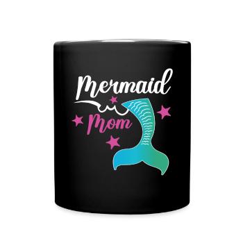 Escouade de fête d’anniversaire pour sirène - Mug uni - noir - Devant