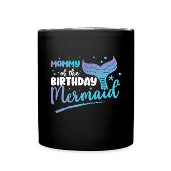 Escouade de fête d’anniversaire pour sirène - Mug uni - noir - Devant