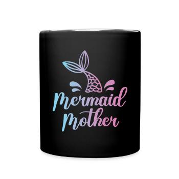 Escouade de fête d’anniversaire pour sirène - Mug uni - noir - Devant