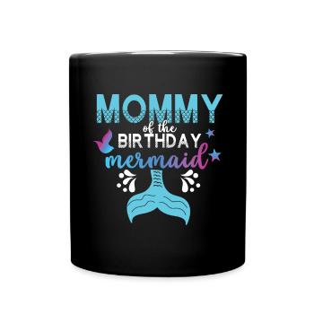 Escouade de fête d’anniversaire pour sirène - Mug uni - noir - Devant