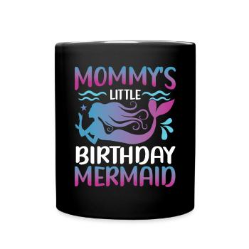 Escouade de fête d’anniversaire pour sirène - Mug uni - noir - Devant