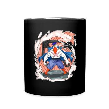 Mouette - Mug uni - noir - Devant