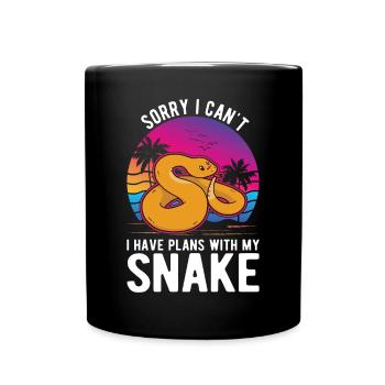 Propriétaires de serpents Amoureux des serpents - Mug uni - noir - Devant