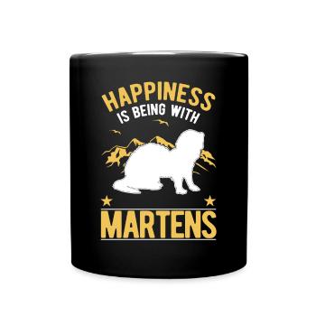 Marten Chance Vison Blaireau Tre des pins - Mug uni - noir - Devant
