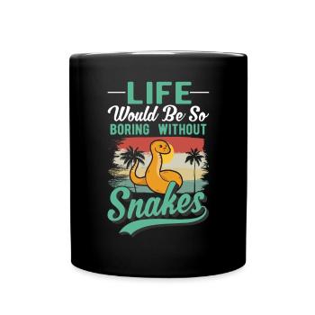 Propriétaires de serpents Amoureux des serpents - Mug uni - noir - Devant