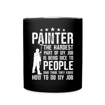 House Painter Decorator Painter - Full Colour Mug - black - Front