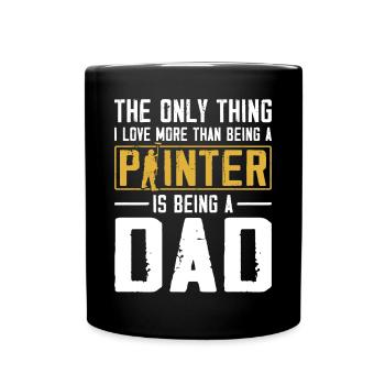 House Painter Decorator Dad The - Full Colour Mug - black - Front