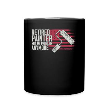 Peintre en bâtiment Décorateur Retraite - Mug uni - noir - Devant
