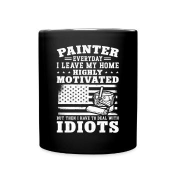 House Painter Decorator Painter - Full Colour Mug - black - Front