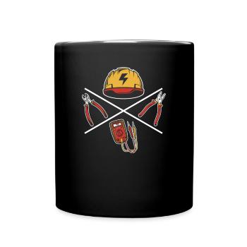 Ingénieur électricien Électricien Électronicien - Mug uni - noir - Devant