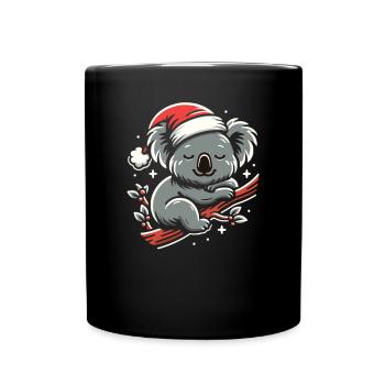 Koala Noël Hiver Animaux Koalas - Mug uni - noir - Devant