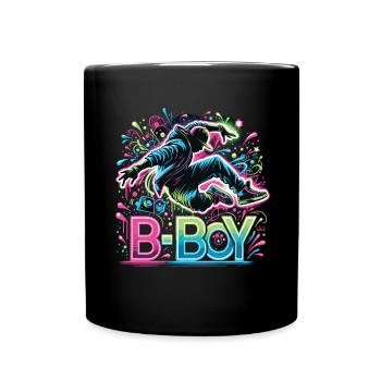 Breakdance Breakdancer Breakdance Kinder - Tasse einfarbig - Schwarz - Vorne