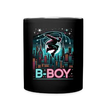 Breakdance Breakdancer Breakdance Kinder - Tasse einfarbig - Schwarz - Vorne