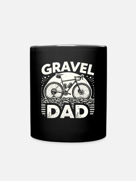 Gravel Dad - Tasse einfarbig - Schwarz