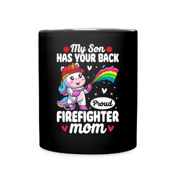 Fire Brigade Mom - Full Colour Mug - black - Front
