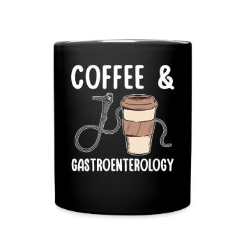 Gastroenterologie Endoskopie Koloskopie - Tasse einfarbig - Schwarz - Vorne