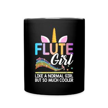 Flûtiste flûtiste - Mug uni - noir - Devant