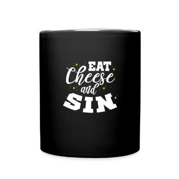 Gâteau au fromage Cheesecake Cadeau alimentaire - Mug uni - noir - Devant