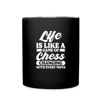 Chess Chessboard Checkmate Chess Player - Full Colour Mug - black - Front