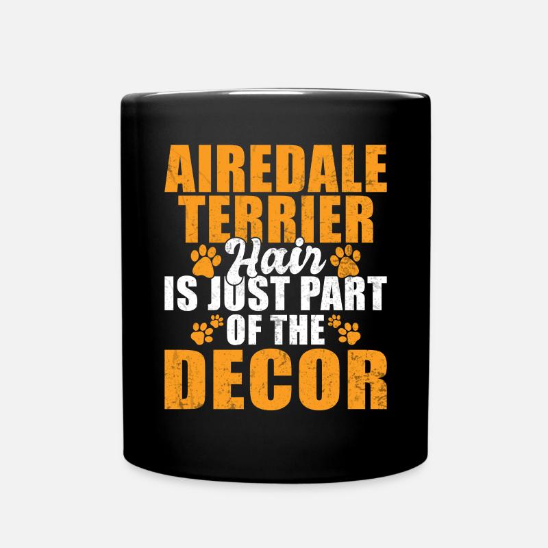 Airedale Terrier Gifts - Tasse einfarbig - Schwarz