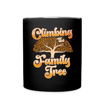 Genealogie Genetik Genealogist Vorfahren - Tasse einfarbig - Schwarz - Vorne
