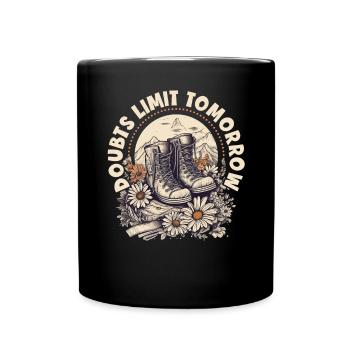 Conception de randonneurs pour les alpinistes et les grimpeurs - Mug uni - noir - Devant