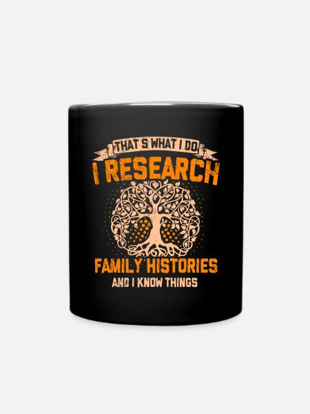 Généalogie Génétique Généalogiste Ancêtres - Mug uni - noir