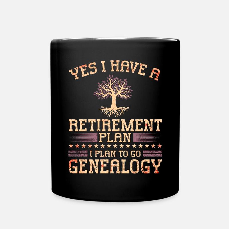 Genealogie Genetik Genealogist Vorfahren - Tasse einfarbig - Schwarz