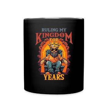 Roi d’anniversaire régnant sur mon royaume pendant 17 ans - Mug uni - noir - Devant