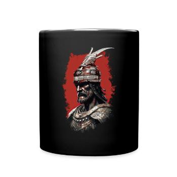 Albanischer Skanderbeg Kosovo Designs für Albaner - Tasse einfarbig - Schwarz - Vorne