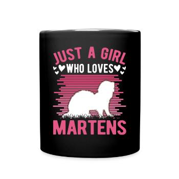 Martre Fille Vison Blaireau Pin Martre - Mug uni - noir - Devant