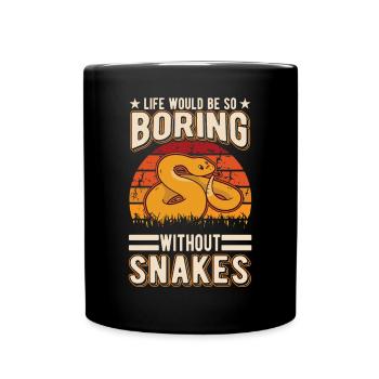 Propriétaires de serpents Amoureux des serpents - Mug uni - noir - Devant