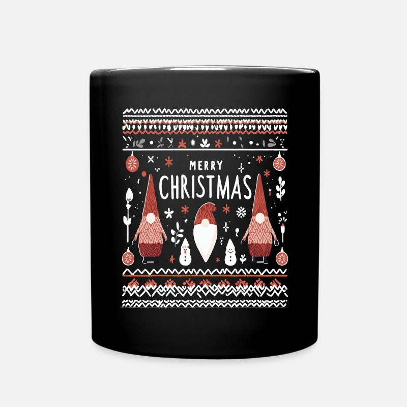 Gnomes de Noël moches - Mug uni - noir