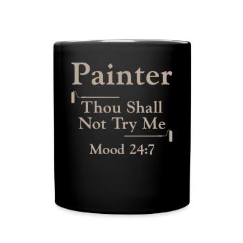 Bible du peintre en bâtiment décorateur - Mug uni - noir - Devant