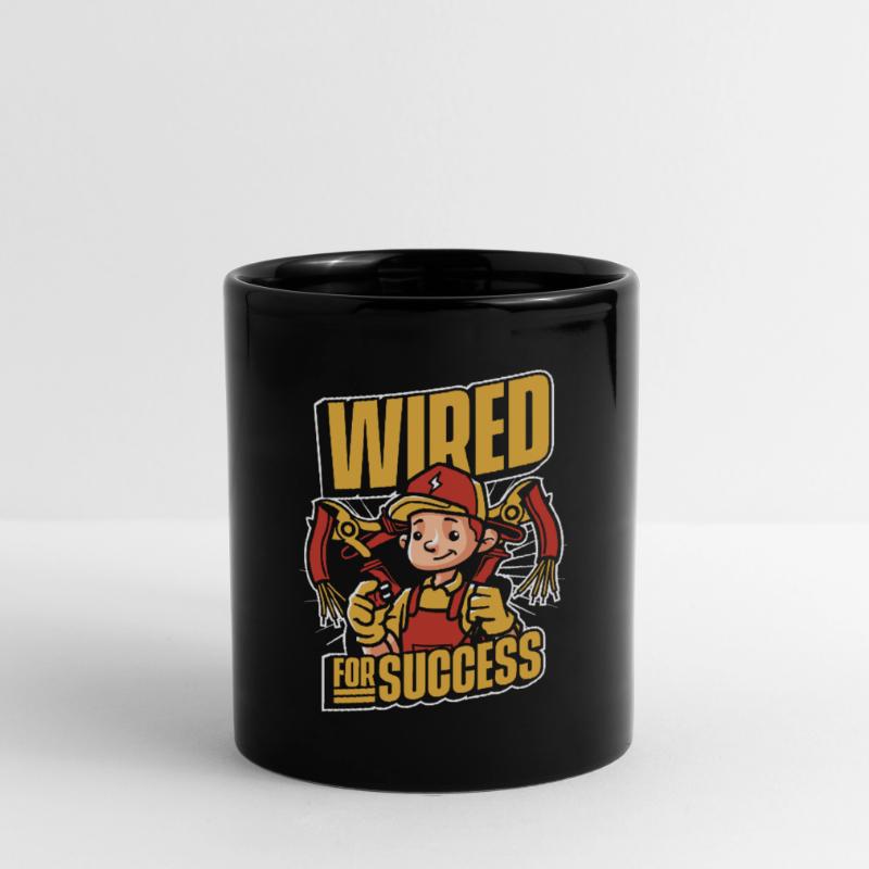 Wired For Success Electronics Technician Electrical Engineer Full Colour Mug