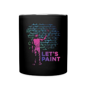 House Painter Decorator Retro 80s - Full Colour Mug - black - Front