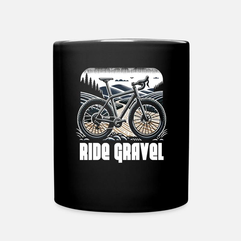 Ride Gravel - Tasse einfarbig - Schwarz