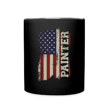 House Painter Decorator American - Tasse einfarbig - Schwarz - Vorne