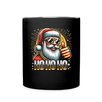 Ho Ho Ho - Full Colour Mug - black - Front